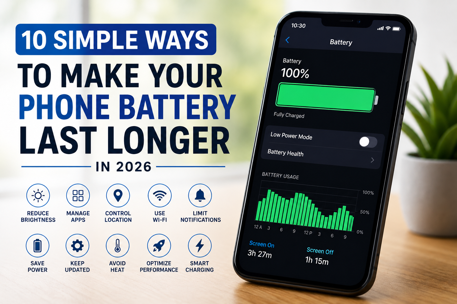 Tips for making your phone battery last longer throughout the day