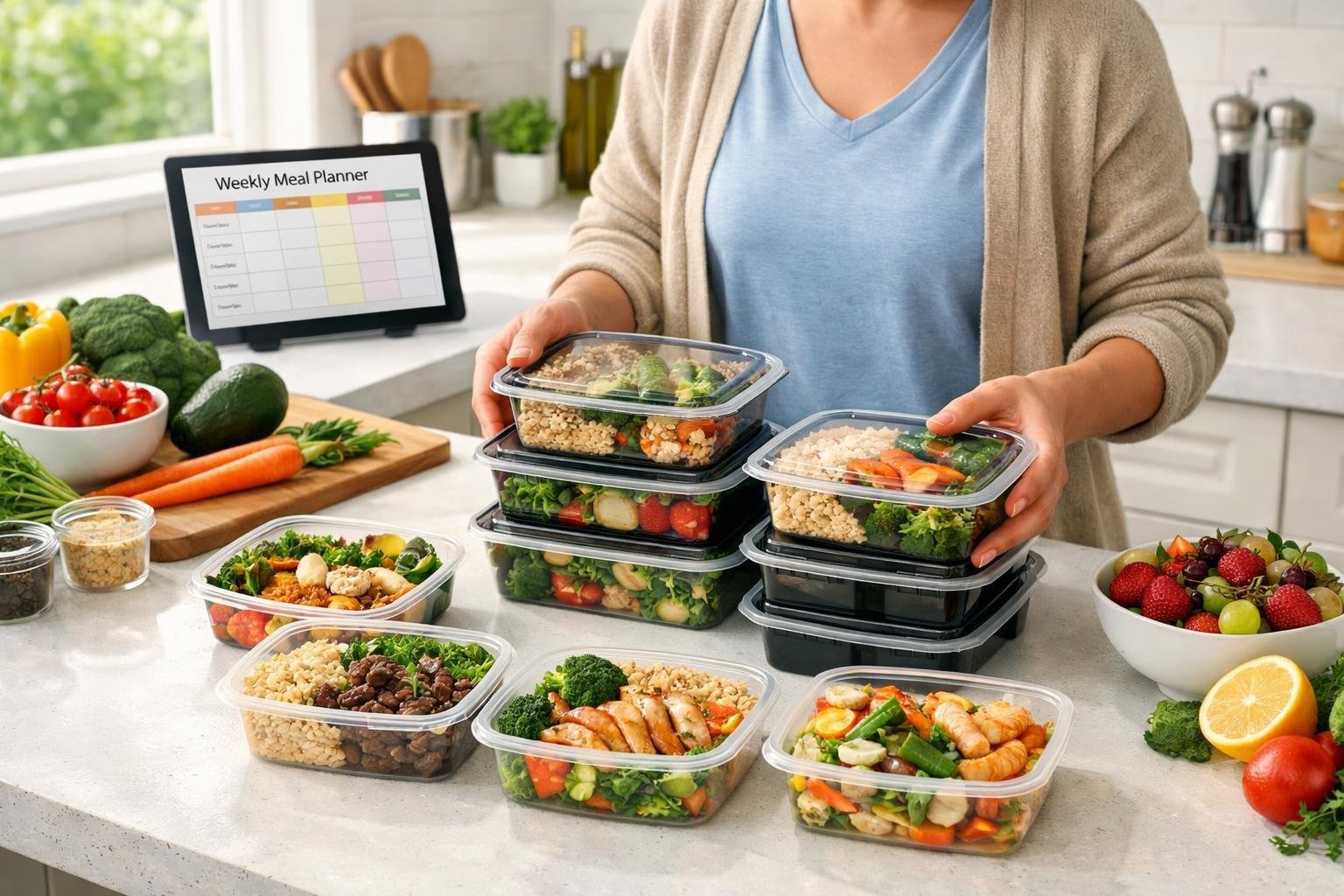 Weekly meal plan ideas to save time and money