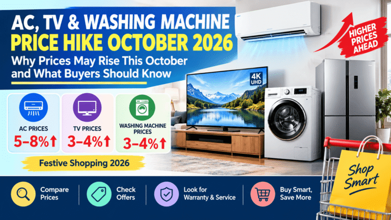 AC, TV & Washing Machine Price Hike October 2026: What Buyers Should Know