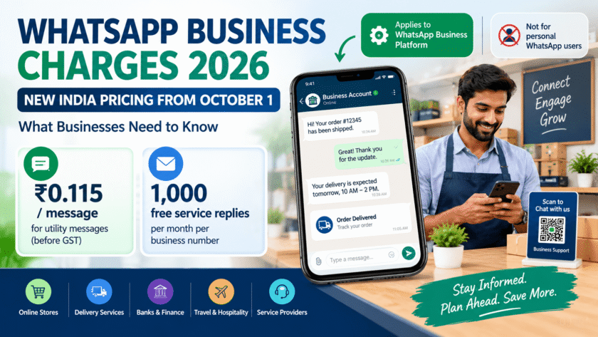 WhatsApp Business Charges 2026: New India Pricing Explained